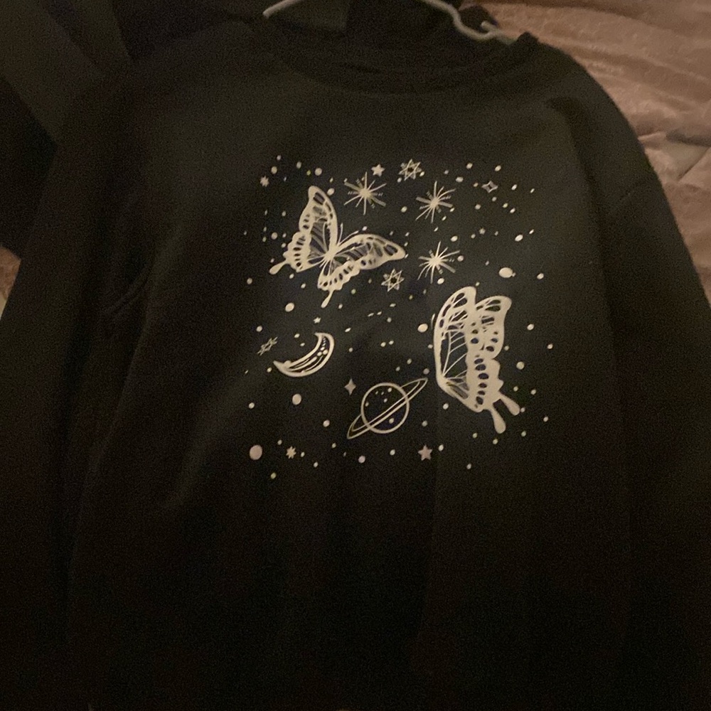 Solar and butterfly sweatshirt